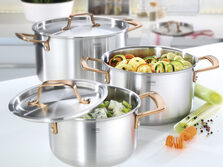 Spring Gourmet Rosegold pannenset 5-delig kopen? | OnlinePannen.nl