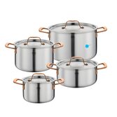 Spring Gourmet Rosegold pannenset 4-delig kopen? | OnlinePannen.nl