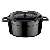 lava cast iron braadpan 24 cm zwart