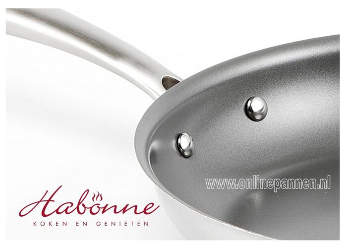 habonne ecovite koekenpan 24 cm met greblon antiaanbaklaag