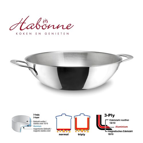 Habonne Avance Triply wok 30 cm (online) kopen? | OnlinePannen.nl