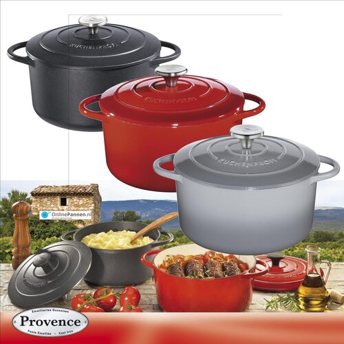 Kuchenprofi Provence Braadpan 24 cm Pearl Grey | OnlinePannen.nl