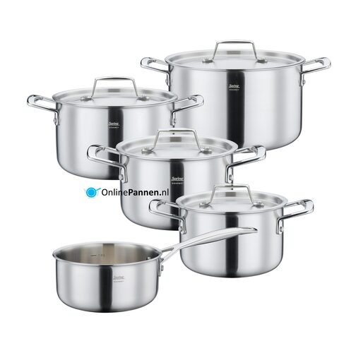 Spring gourmet 5 delig pannenset nl met logo