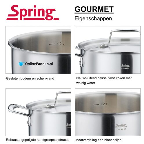 Spring Gourmet Kookpan 18 cm (online) kopen? | OnlinePannen.nl