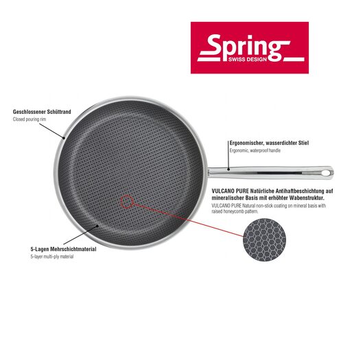 Spring Vulcano Resist Pure koekenpan 16 cm (Online) kopen? | OnlinePannen.nl