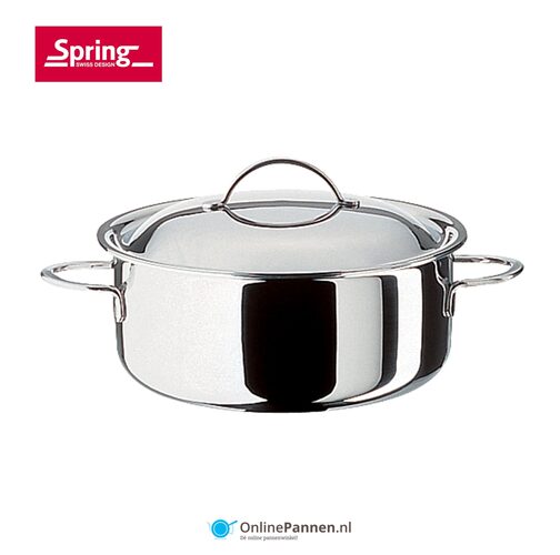 Spring Cristal GLI Kookpan laag 24 cm (Online) kopen? | OnlinePannen.nl