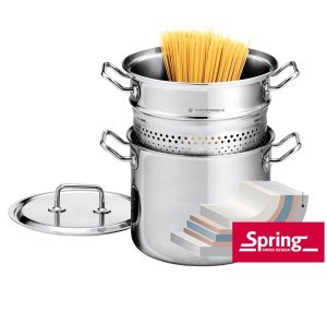 spring brigade premium pastapan 22 cm met inzet art. nr. 0415630622