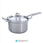 BK Q-Linair Master Steelpan met deksel 16 cm (online) kopen? | OnlinePannen.nl