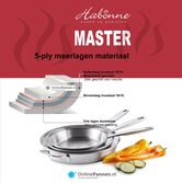 habonne master 5-ply koekenpan