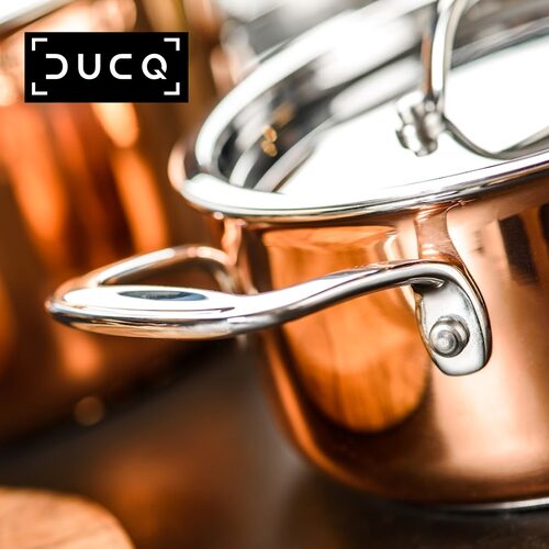 DUCQ Koper Kookpan Laag 20 cm online kopen? | OnlinePannen.nl
